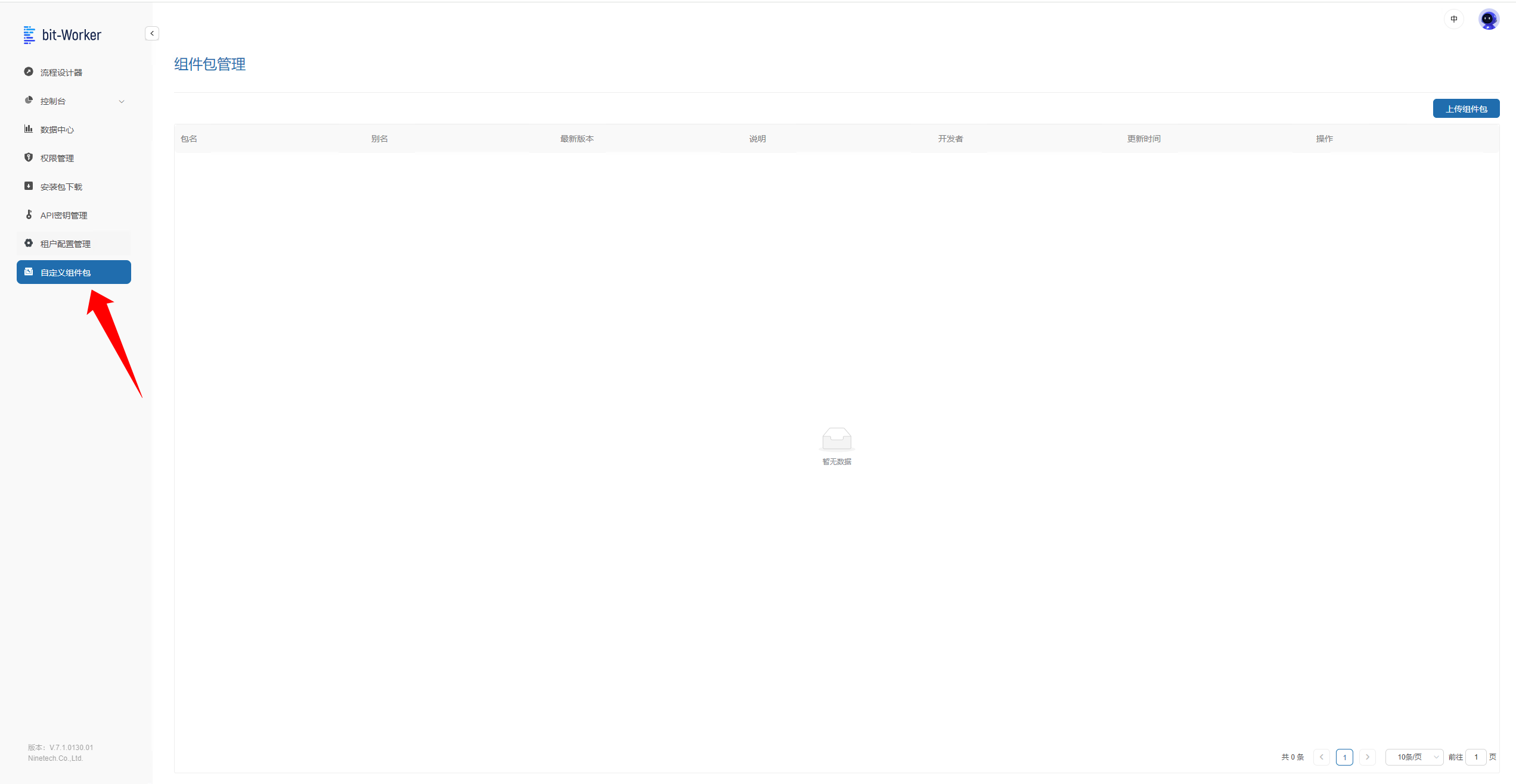 租户依赖包管理