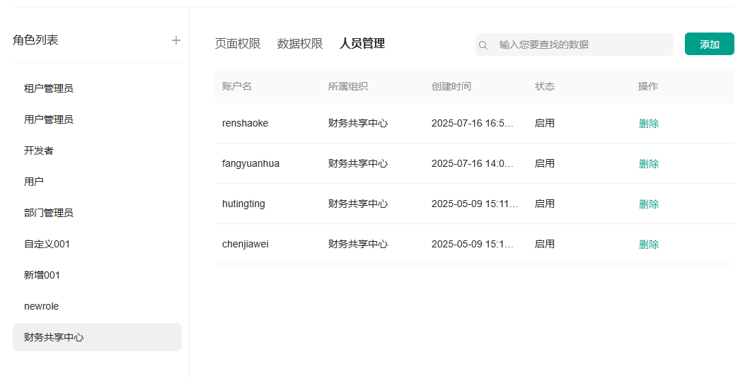 人员管理